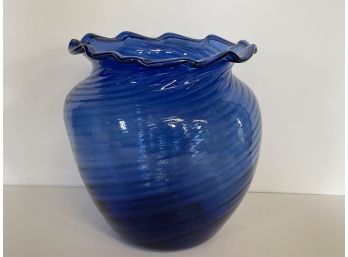 A Large Blown Glass Vase, So Pretty!