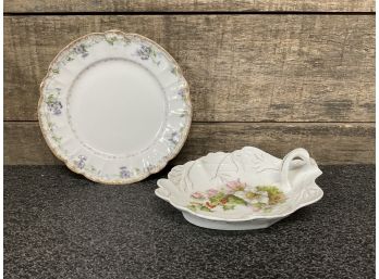 A Plate Lot Including Limoges From France