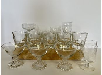 A Great Assortment Of Vintage Glasses