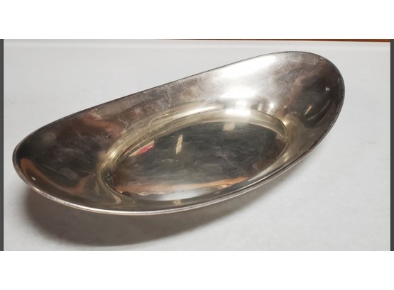 Vintage Fisher Sterling Silver Oval Serving Plate 204.6 Grams # 2258