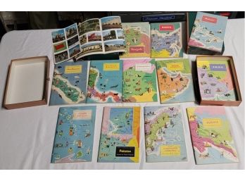 12 Volumes Of 1950s American Geographical Society Around The World Program Booklets A2