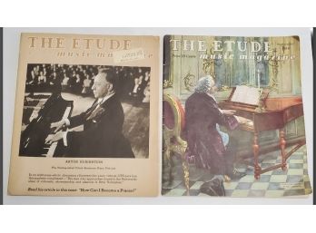 Two The Etude Music Magazines 1944 & 1948