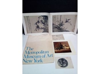 5 Piece Lot Of Metropolitan Museum Prints/post Card & Still Life Print The Frick Collection, NY, C4g