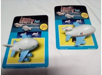 Vintage Style Leaping Jet Toys With Pull Back Action!  Item 8008B Boeing 747 And 727 Styles  C5