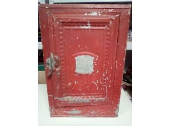 Vintage Metal Safe Box Is Roomy And Ready For Your Use  CVBK