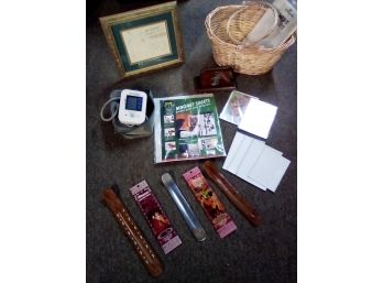 Life Source BP Monitor,  Embossed Gift, Magnetic Sheets/holders, Incense Gifts, Golf Desk Caddy, Basket  CAVE