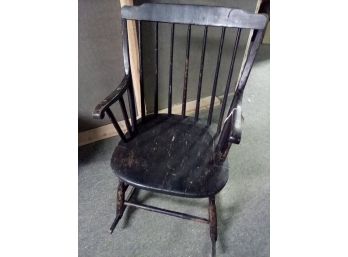 Childs Windsor Rocking Chair In Old Paint - Charming Workmanship!   CVBK