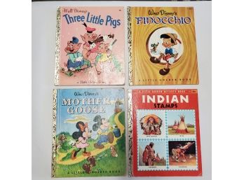 Four Vintage Golden Books 3 Walt Disney D4