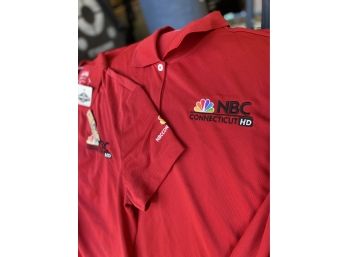 3 NBC News Team Golf Shirts