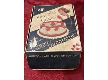 Vintage Cake Decorator In Original Box