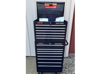 LIKE NEW CRAFTSMAN 2 Piece Rolling Tool Chest
