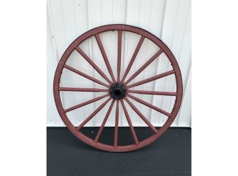 Large Antique Wagon Wheel #1