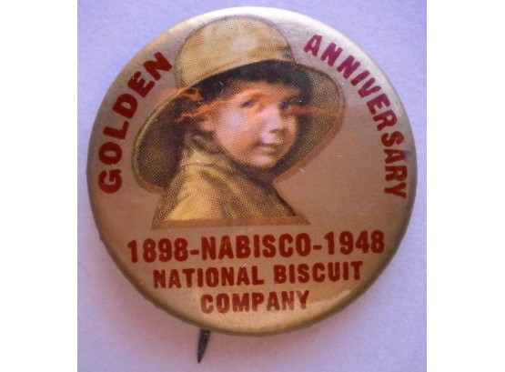 1898 NABISCO 1948 Golden Anniversary Pinback Button