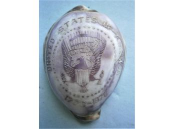 1776-1976 Bi-Centennial Carved Sea Shell