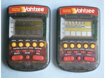 (2) 1995 Yahtzee Electronic Dice Games