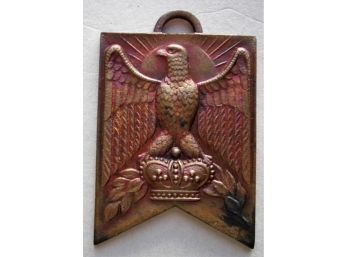 Vintage Japanese Medal With Eagle And Crown
