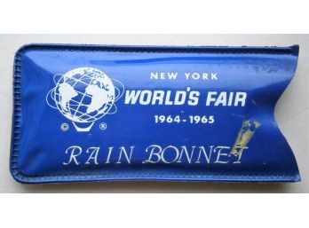 NY World's Fair 1964-1965 Rain Bonnet