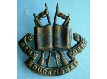 ARMY CORPS EDUCATIONAL Hat Badge