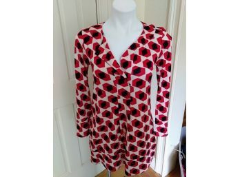 Jazzy Diane Von Furstenberg Geometric Dress/Shirt Size 4