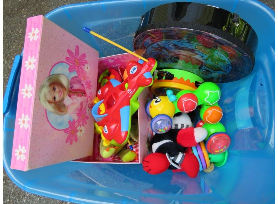 Toys In Bucket Barbie Tambourines