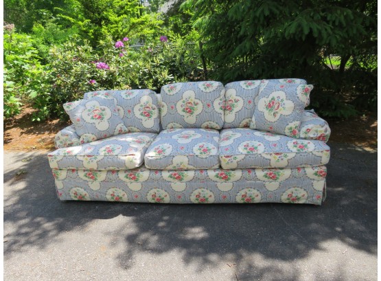 Floral Print Sofa With Custom Churchill Lane Fabric