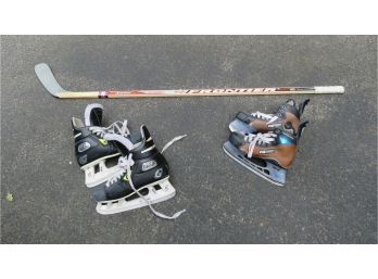 Hockey Stick And Skates