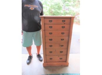 7 Drawer Wood Compact Dresser