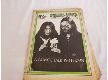 Vintage 1969 Rolling Stone Paper John Lennon The Beatles Rare