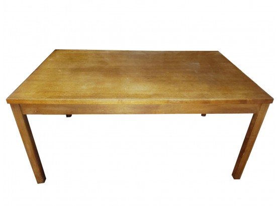 Vintage Mid Century Modern Solid Wood Conference Room Dining Table