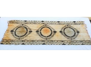 Vintage Burkina Faso Artisan Hand Dyed Table Runner Mud Cloth