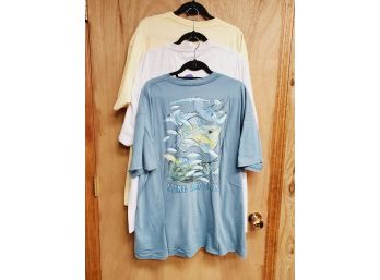 Three Vintage Guy Harvey Fishing Themed Men's T-shirts Size XXL