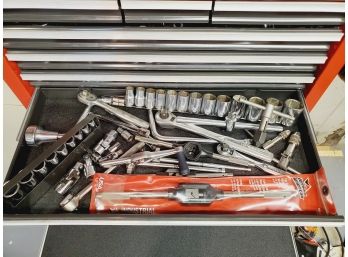 Huge Assortment Of Sockets, Ratchets, Tap & Reamer Wrenches And More
