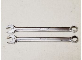 Two Snap On SAE Combination Wrenches - OEXM120 & OEX16