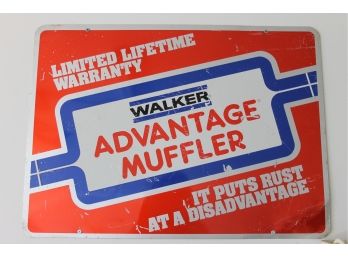 Vintage Walker Advantage Muffler Metal Sign