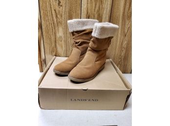 Land's End Ladies Size 8 Chalet Suede Boots