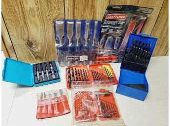 Assortment Of Drill Bits & Chisels - Craftsman, Makita And More