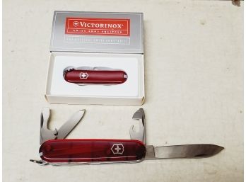 Two Victorinox Swiss Army Multi Tool Pocket Knives - Never Used