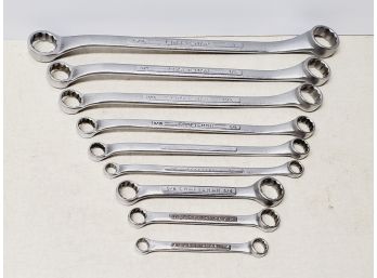 Nine Craftsman SAE Double Box End Wrenches - Assorted Sizes