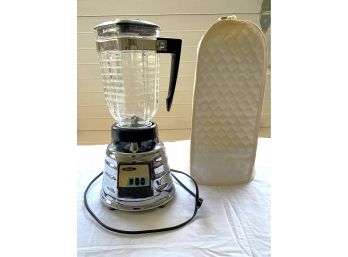 Vintage Osterizer Classic 2 Speed Blender With Quilted Cover- Power Tested