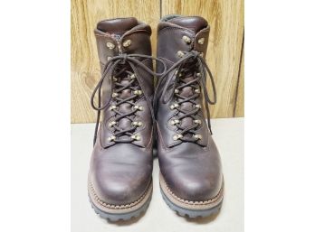Men's Pair Of Size 12 Georgia Boot Company Brown Leather Work Boots