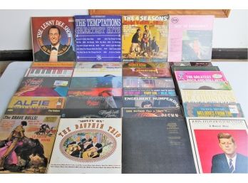 Record Lot 9 With Temptations, Four Seasons, Billy Vaughn, Frankie Valli, Abba, Air Supply & More