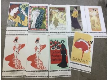 Lot Of Offset German Posters, Theater, Expo Scenes, Mucha & Others