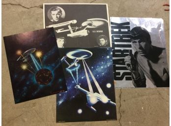Vintage Star Trek Poster Lot, U.S.S. Enterprise Limited Edition.