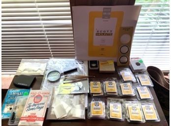 Lot: Stamp Collecting Supplies