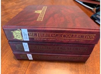 Lot: 3 Binders The Heritage Collection Stamp Collection