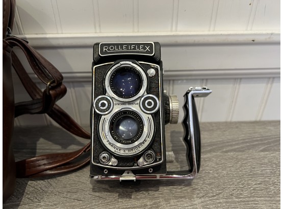 Antique Rolleiflex Camera With Frank And Heidecke Lens