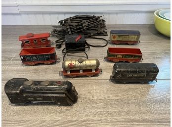 Antique Marx Tin Litho Train Set, An Incredible Attic Find