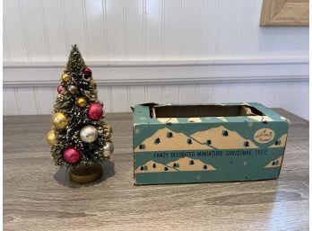Shiny Brite Fancy Decorated Mini Christmas Tree