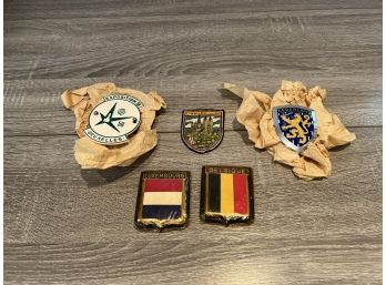 Lot Of Vintage German Car Badges And A Patch