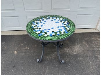 Glass Mosaic Tile Top Table